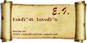 Esküdt István névjegykártya